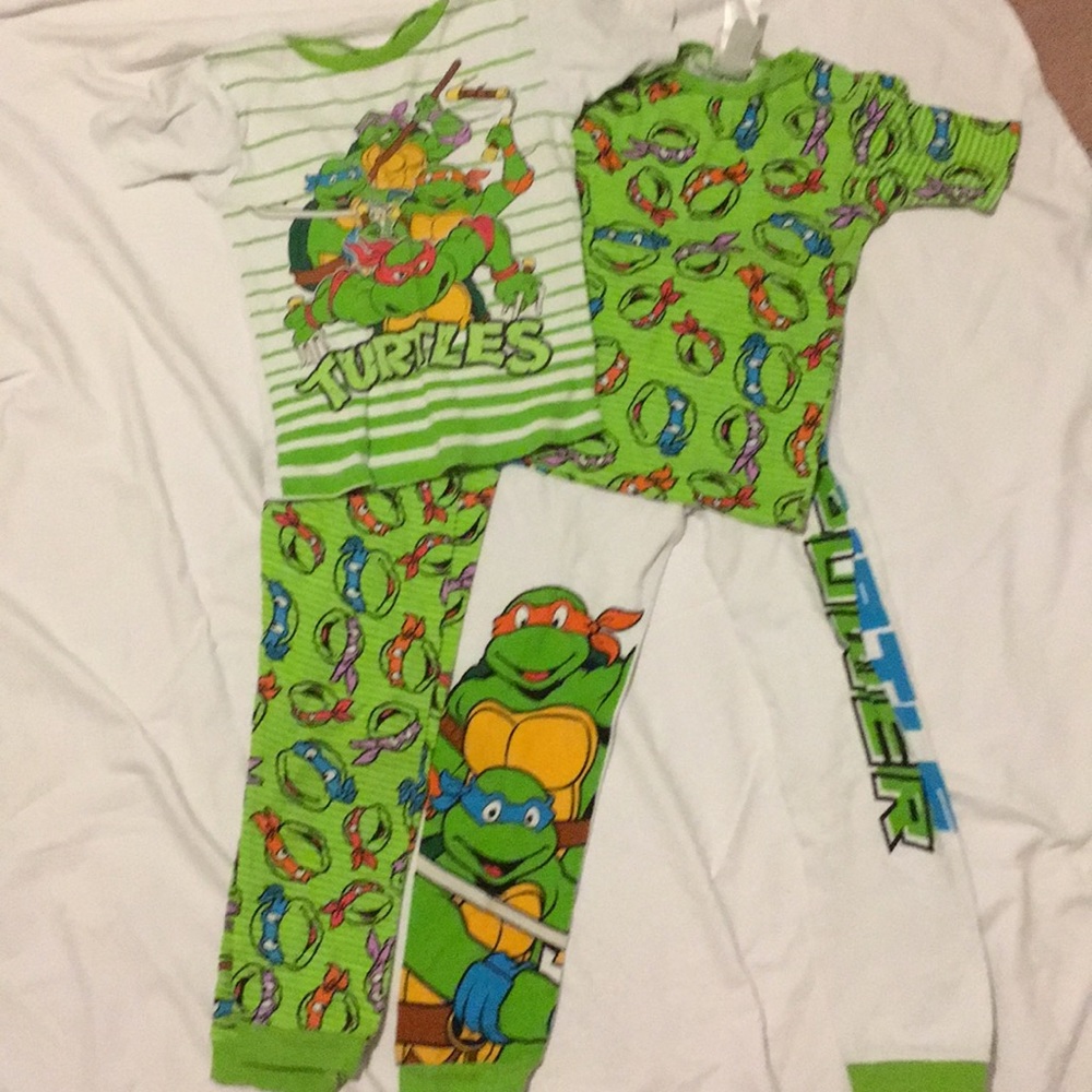 2Pair boys Teenage Mutant Ninja Turtle Pajamas